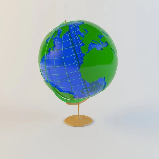 globe 3d model of the earth planet 3D Model .c4d .max .obj .3ds .fbx .stl .blend