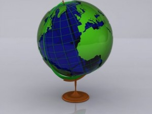 globe 3d model of the earth planet Modello 3D