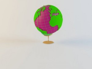globe 3d model of the earth planet Modello 3D