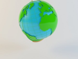 globe 3d model of the earth planet Modello 3D