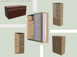 अलमारियों 3D मॉडल