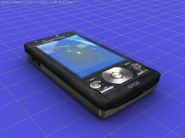 sony ericsson g705 3D Model .c4d .max .obj .3ds .fbx .stl .blend