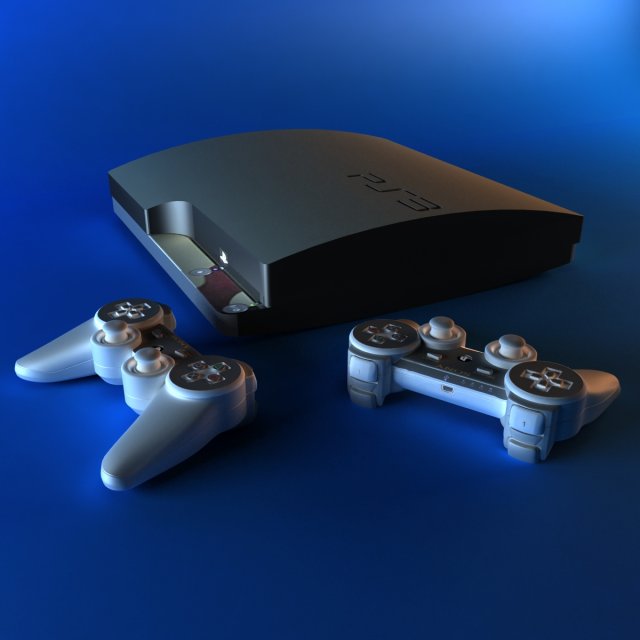 sonyplaystation3 3D 模型 .c4d .max .obj .3ds .fbx .stl .blend 