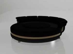 丸い形のソファ 3Dモデル