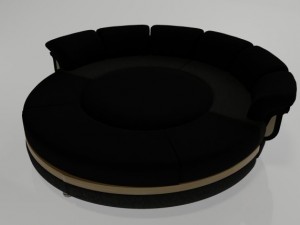 round shaped sofa 3D Модель