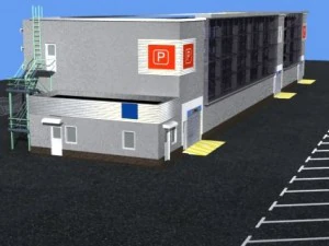 car parking building 3D Model