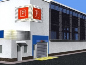 car parking building 3D मॉडल