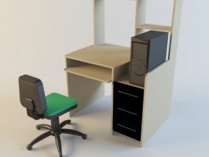 office desk 3D Model