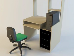 scrivania da ufficio Modello 3D