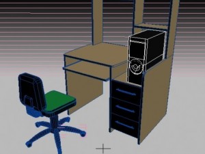office desk 3D 모델