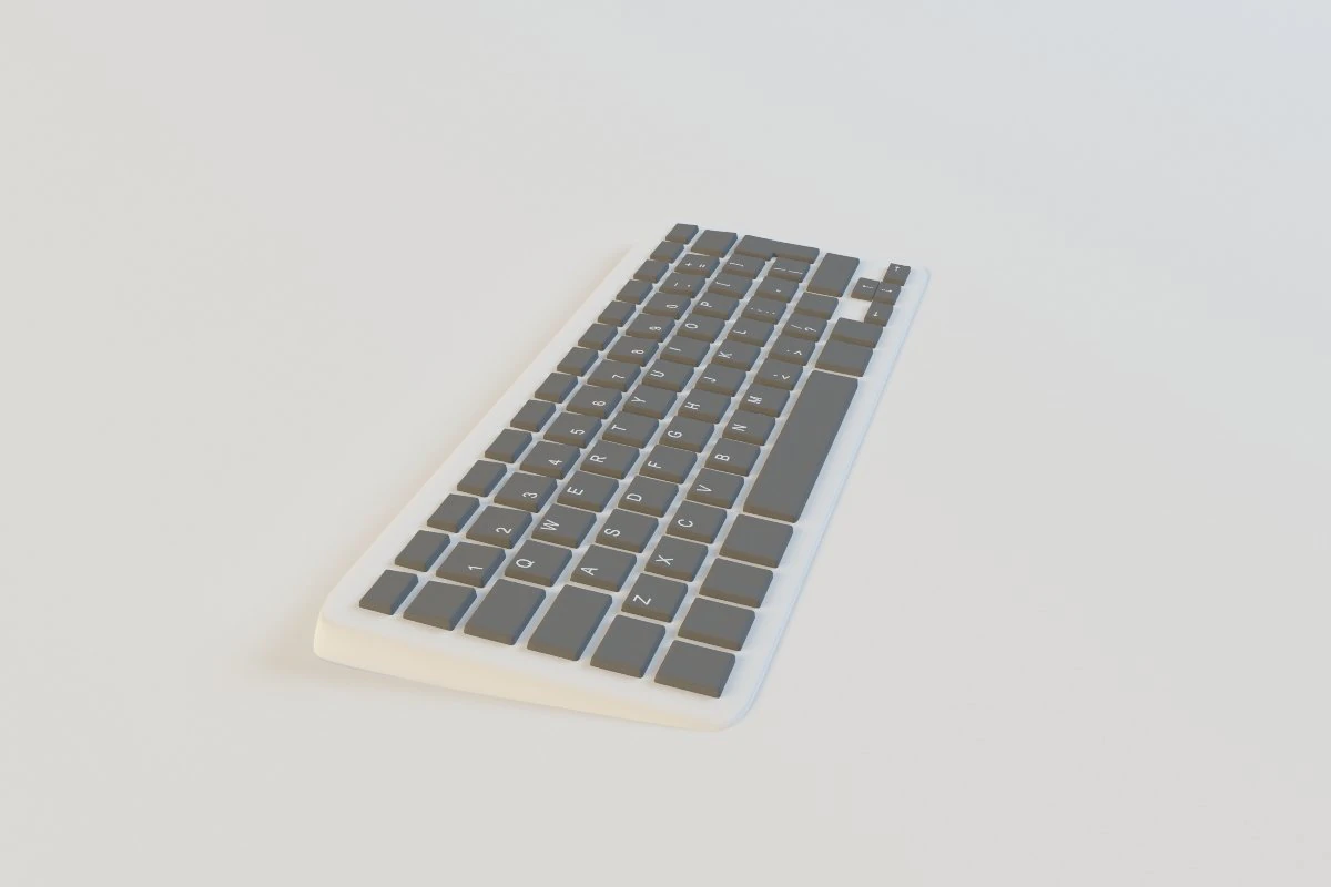 キーボード 3Dモデル .c4d .max .obj .3ds .fbx .stl .blend 