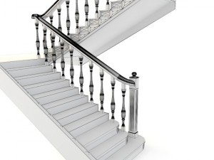 wooden staircase 3D Модель