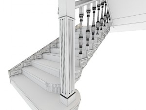 wooden staircase 3D Модель