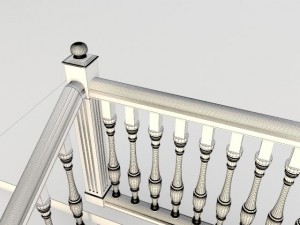 wooden staircase 3D Модель