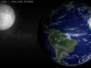 earth and moon 3D Model