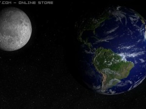 earth and moon 3D Model