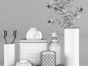bathroom accessories set 1 Modèle 3D