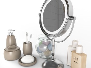 bathroom accessories set 2 3D Model