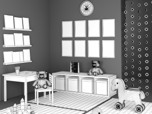 decorative set for kids room Modello 3D