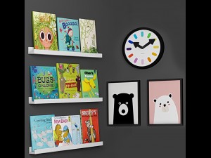 decorative set for kids room Modello 3D