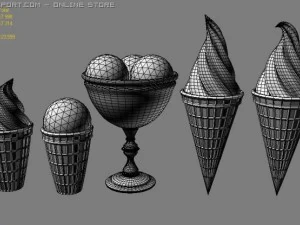 아이스크림 3D 모델