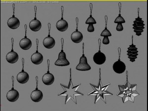 christmas balls 3Dモデル