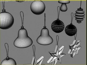 christmas balls 3Dモデル