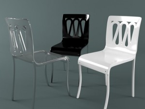 ciacci camilla modern italian dining chair 3D Model