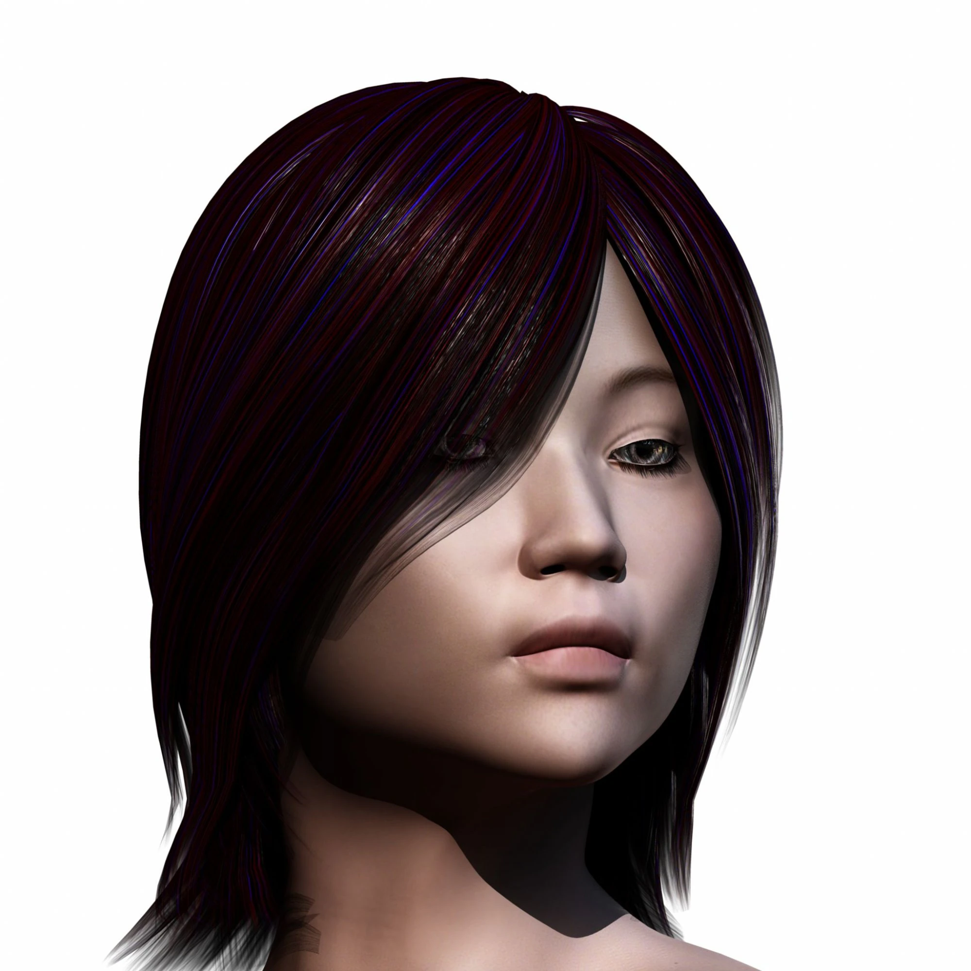 Kaori 3D Model .c4d .max .obj .3ds .fbx .stl .blend 