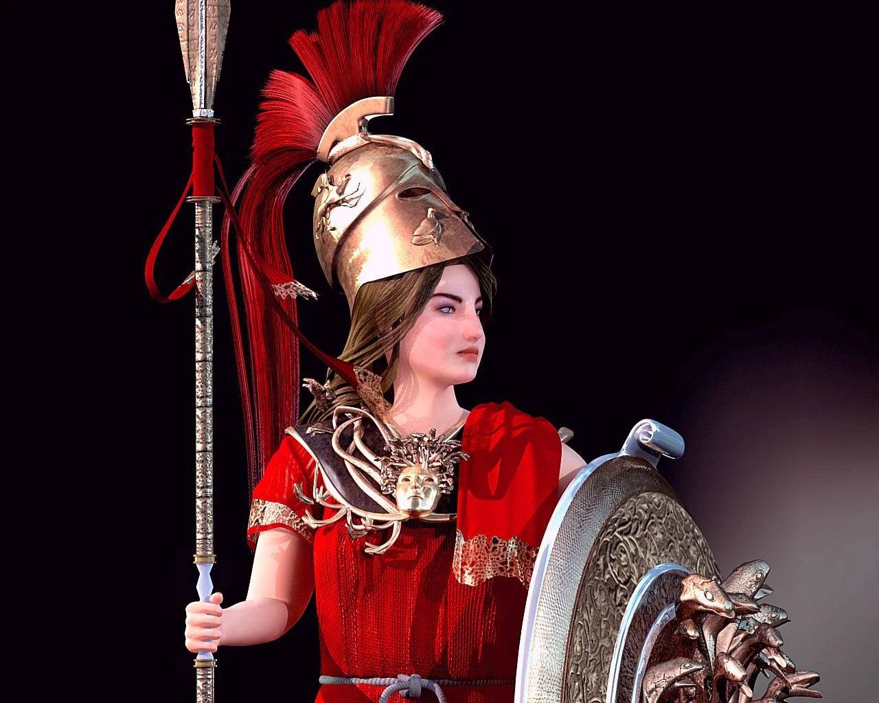 atenea 3D Model .c4d .max .obj .3ds .fbx .stl .blend 