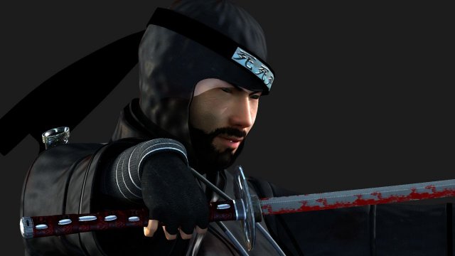 ninja 3D Model .c4d .max .obj .3ds .fbx .stl .blend 