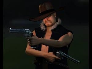 cowboy Modello 3D