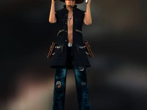 cowboy Modello 3D