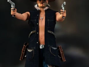 cowboy Modello 3D