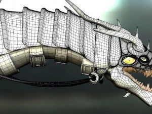 battle dragon 3D Model