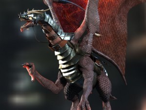battle dragon Modelo 3D