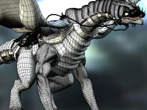 battle dragon 3D Model
