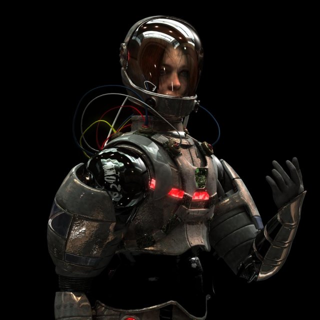 astronaut 3D-Modell .c4d .max .obj .3ds .fbx .stl .blend 