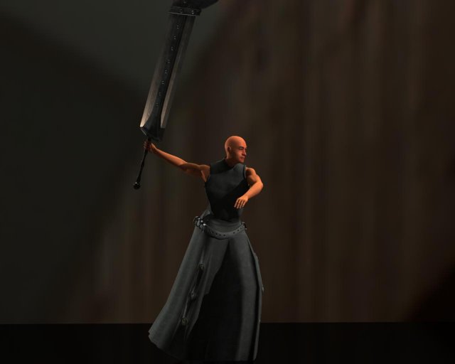 swordsman 3D 모델 .c4d .max .obj .3ds .fbx .stl .blend 