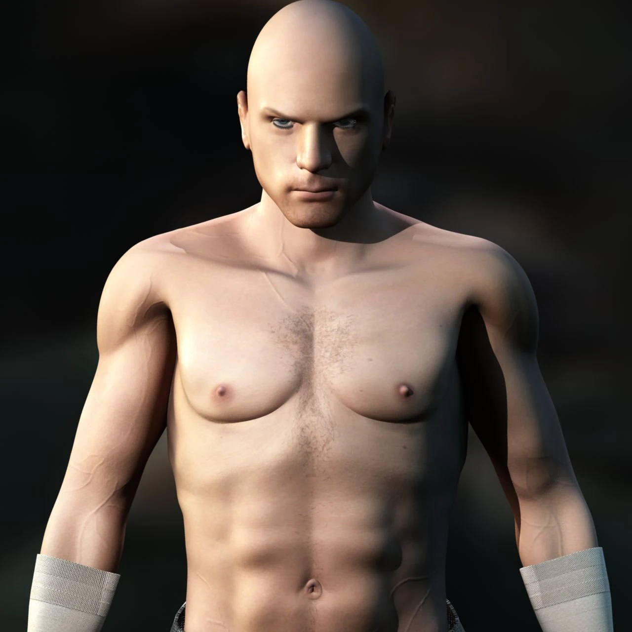strong man 3D Model .c4d .max .obj .3ds .fbx .stl .blend
