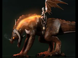 drago terrestre Modello 3D