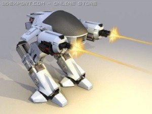 ed 209 enforcement droid 3D मॉडल