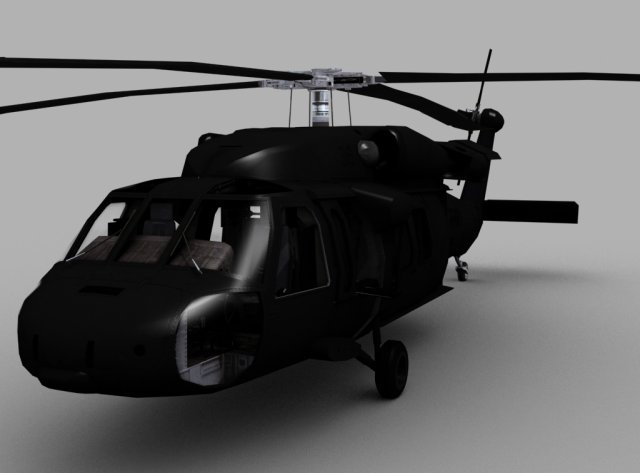 blackhawk helicopter uh60 Modelo 3D .c4d .max .obj .3ds .fbx .stl .blend 