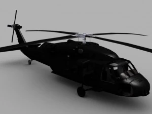 blackhawk helicopter uh60 3D Model