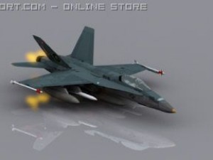 f18 hornet Model 3D