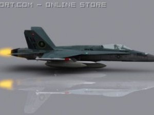f18 hornet Model 3D