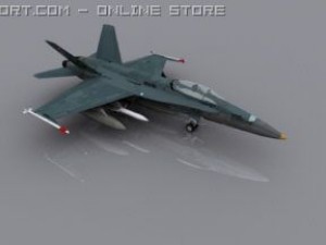 f18 hornet Model 3D