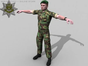 british royal anglian ultimate soldier pack 3D Model