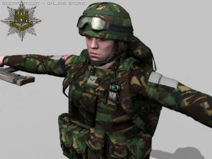 british royal anglian ultimate soldier pack 3D Model