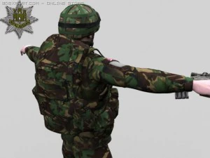 british royal anglian ultimate soldier pack 3D Model